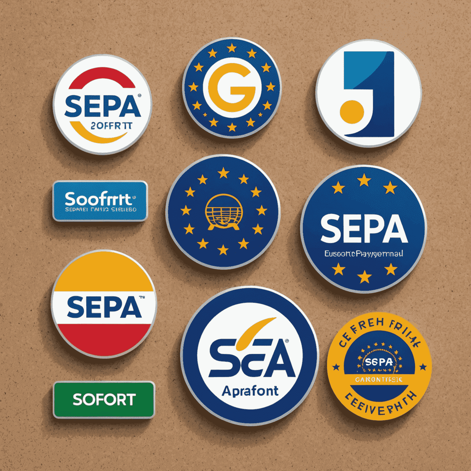 Various European local payment method logos including SEPA, iDEAL, and Sofort