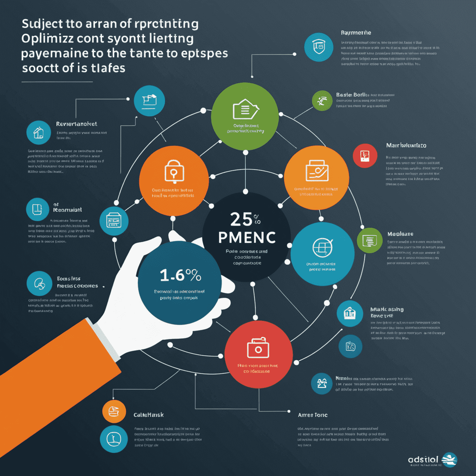 Infographic showing 5 steps to optimize payment processes for SMEs